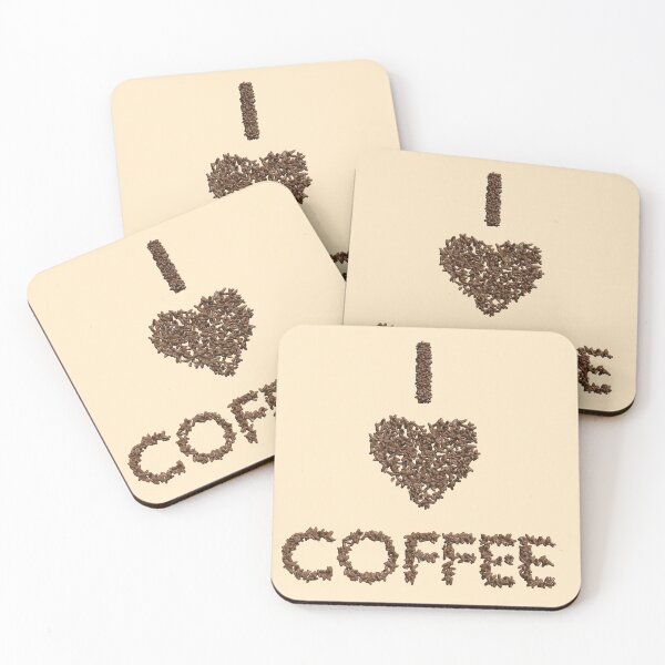 Item preview, I Love Coffee with coffee beans designed and sold by bradm50.