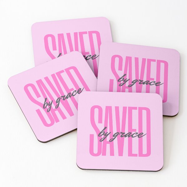 Item preview, Saved by Grace (pink) designed and sold by LiveAndGlow.