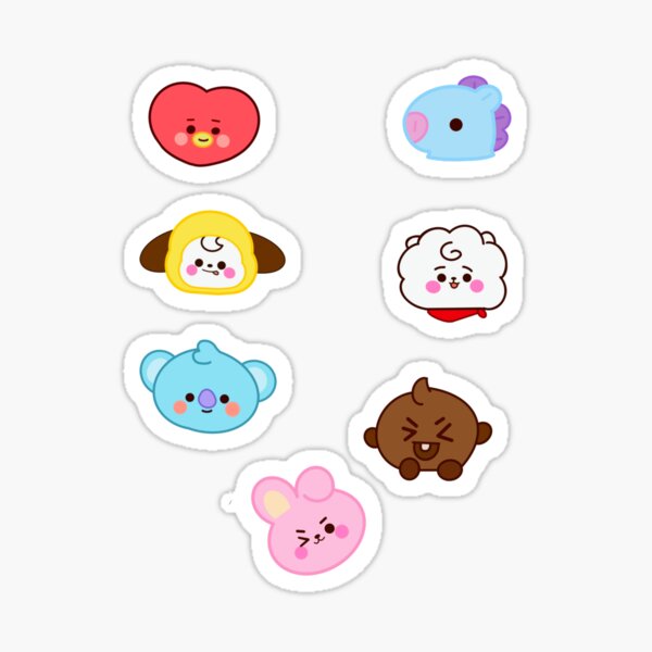 bt21 prints and stickers sets paper party kids craft supplies tools stokfella com