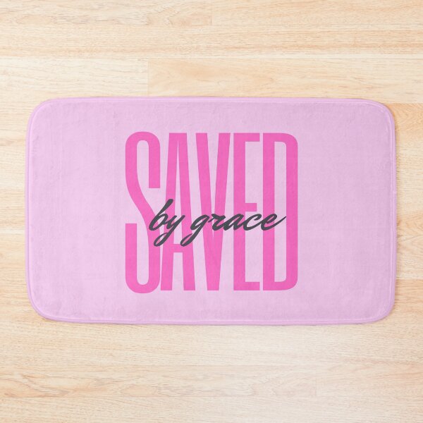 Item preview, Saved by Grace (pink) designed and sold by LiveAndGlow.