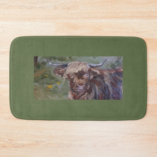 Item preview, Highland Cow in oil paint  designed and sold by Liz HL Art Shop.