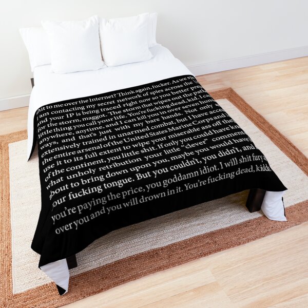 Copypasta Comforters Redbubble - roblox copy and paste sheets for roasts