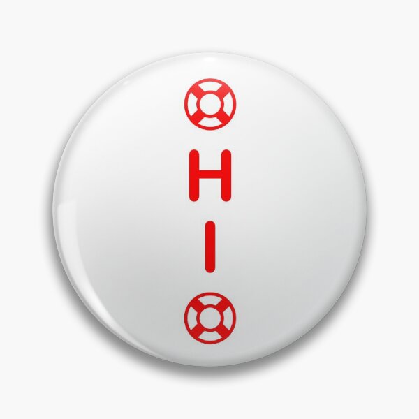 Item preview, Ohio with Lifesavers Vertical Monotone designed and sold by TinyStarAmerica.