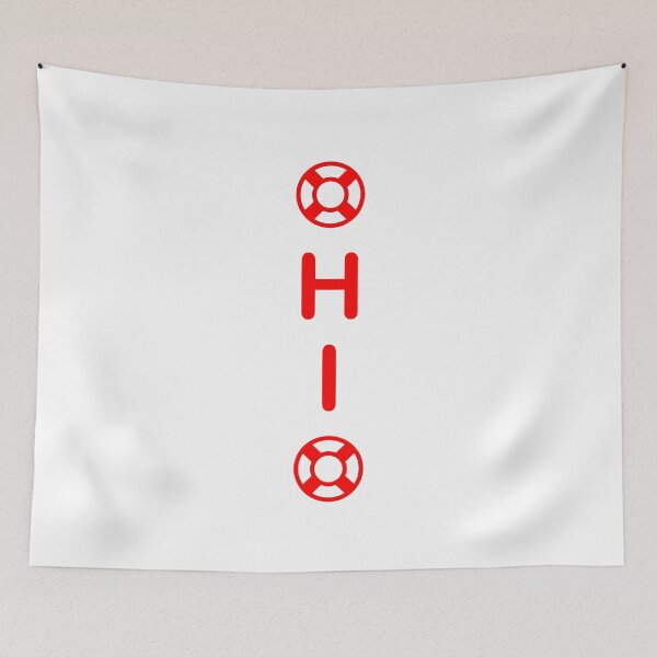 Item preview, Ohio with Lifesavers Vertical Monotone designed and sold by TinyStarAmerica.