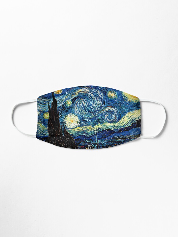 Alternate view of Starry Night - Vincent Van Gogh Mask
