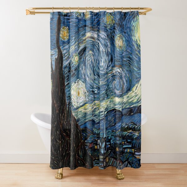 Starry Night - Vincent Van Gogh Shower Curtain