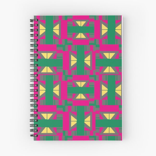Item preview, Abstract Green Pink Pattern with Yellow Triangles  designed and sold by Sendreka.