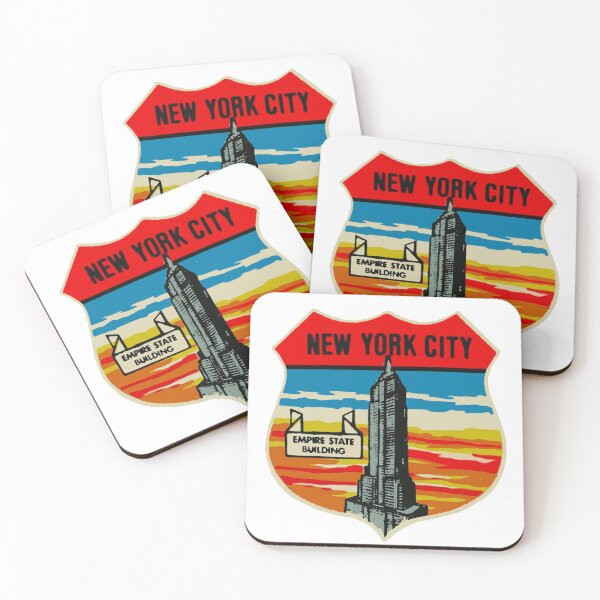 Item preview, Vintage Empire State Decal designed and sold by Decal Mania.