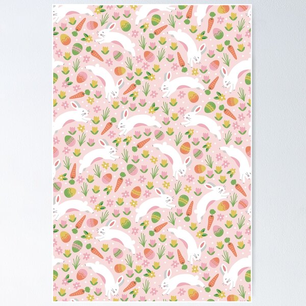 Item preview, Easter Bunnies Pink designed and sold by Allison Romero Design.