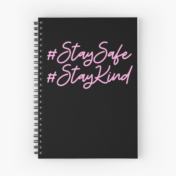 Item preview, # Stay Safe & Kind in Light Pink designed and sold by FunShirtDesigns.