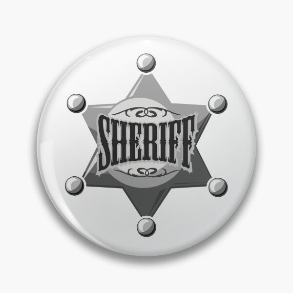 Item preview, Sheriff Badge designed and sold by MisterGooseShop.