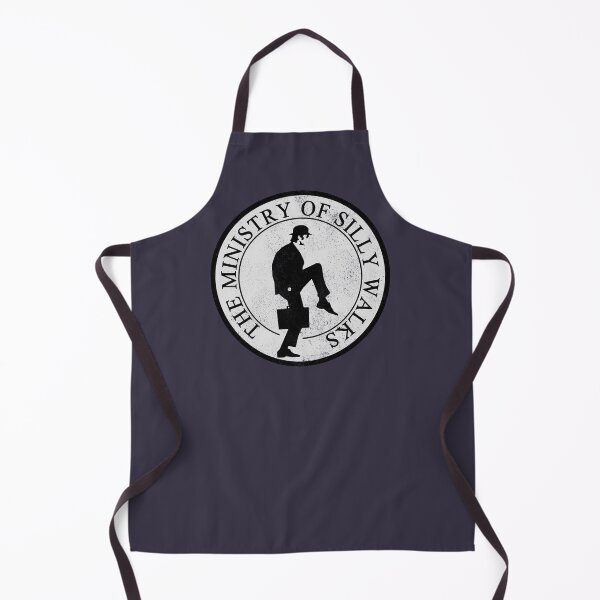 Ministry Of Silly Walks (distressed look) Apron