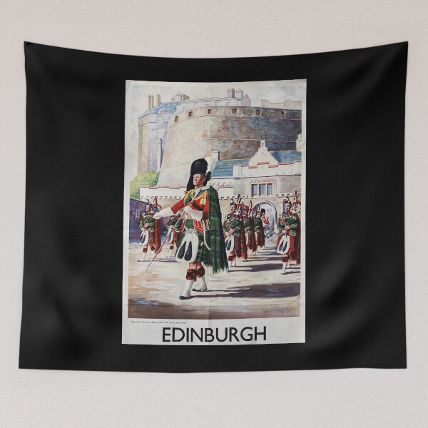 Item preview, Railway Poster Edinburgh designed and sold by stickart-marek.