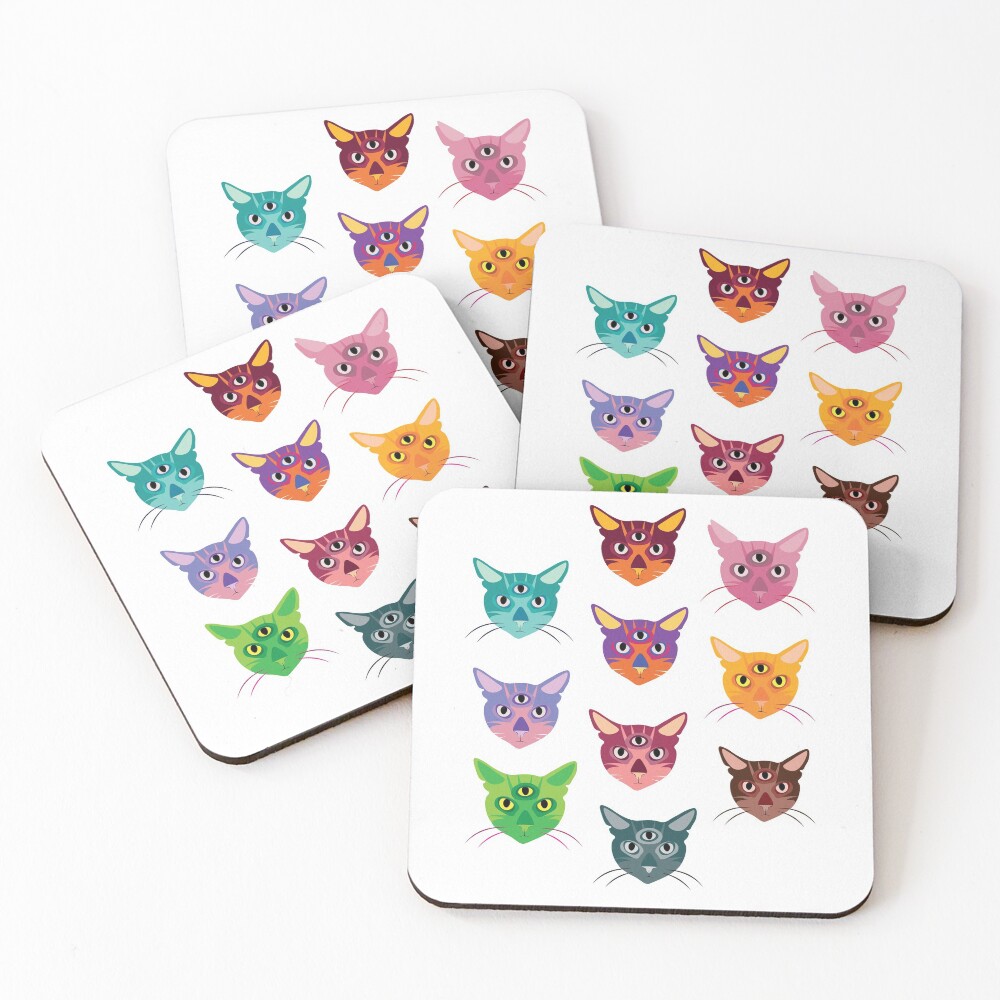 Item preview, Coasters (Set of 4) designed and sold by FarOutGraphics.
