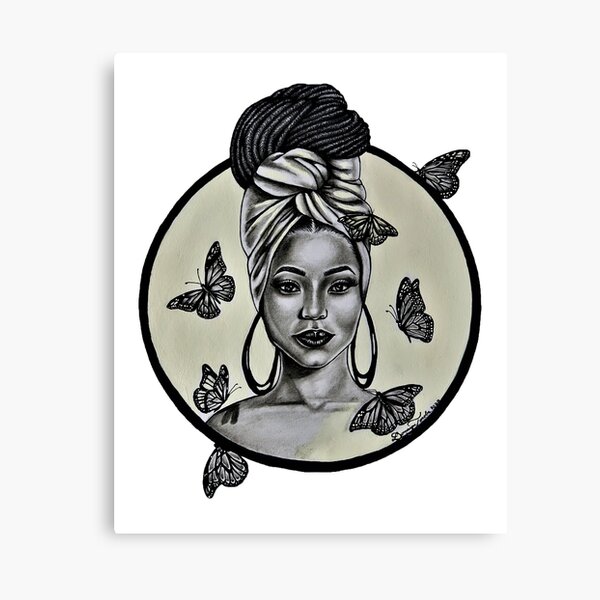 Black Is Queen Canvas Print