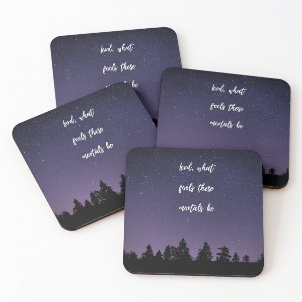 Item preview, 'lord what fools these mortals be' midsummer nights dream quote designed and sold by Celise21.