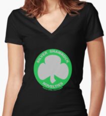 Silver Shamrock Novelties Women's Fitted V-Neck T-Shirt