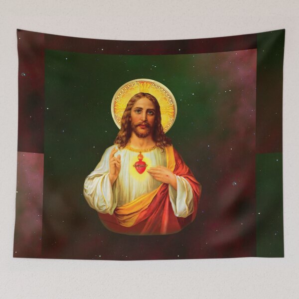 Item preview, Sacred Heart of Jesus Catholic Detente Sagrado Corazon de Jesus 080320 designed and sold by hispanicworld.