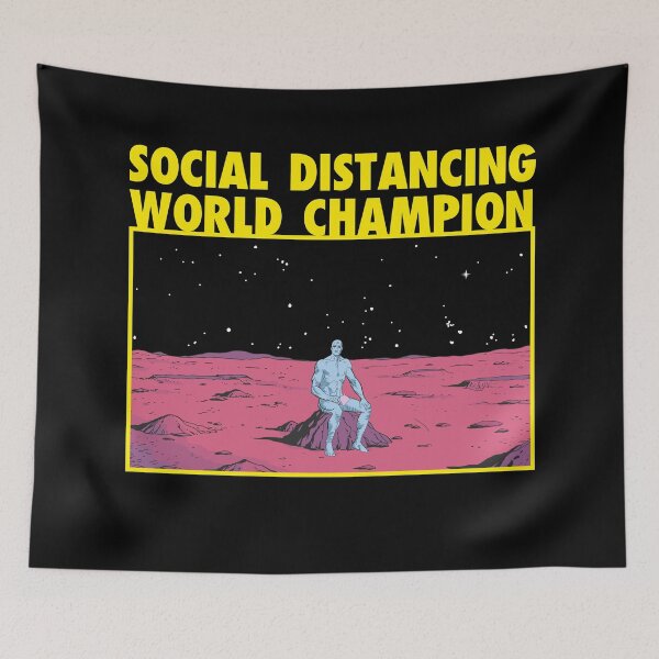 Item preview, SOCIAL DISTANCING Dr. Manhattan designed and sold by LuksTEESred.
