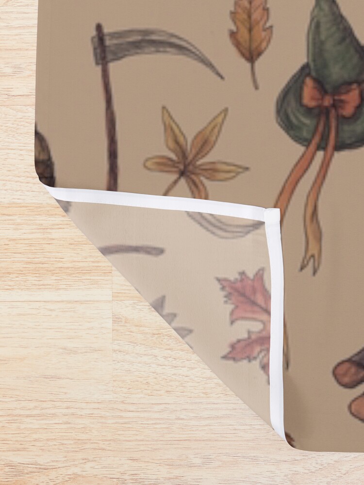 Alternate view of Rustic Brown Cozy Crone Shower Curtain