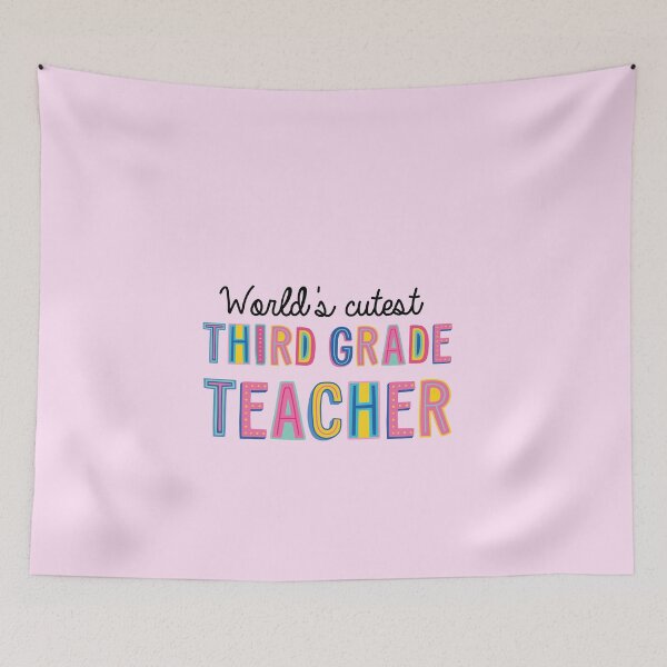 Item preview, Third Grade Teacher Gifts | World's cutest Third Grade Teacher designed and sold by betternotes.