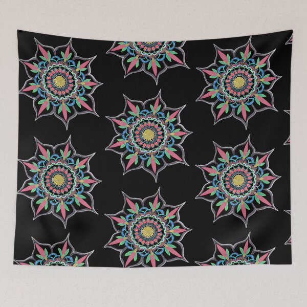 Item preview, Floral Red Flower Mandala designed and sold by KStevensonart.