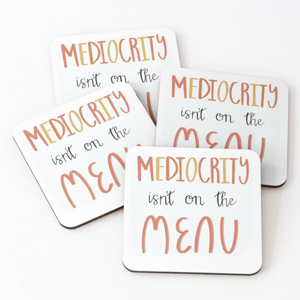 Item preview, "Mediocrity isn't on the Menu" Sticker designed and sold by gsnavelydesigns.