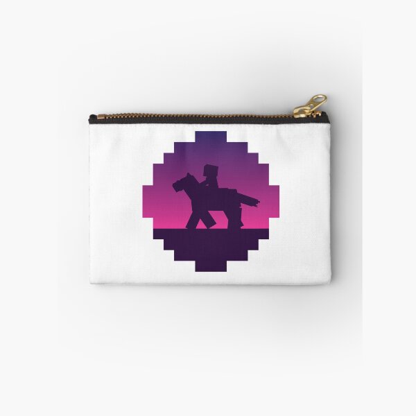 Item preview, Pink Minecraft Sunset with Horse designed and sold by FalconArt.