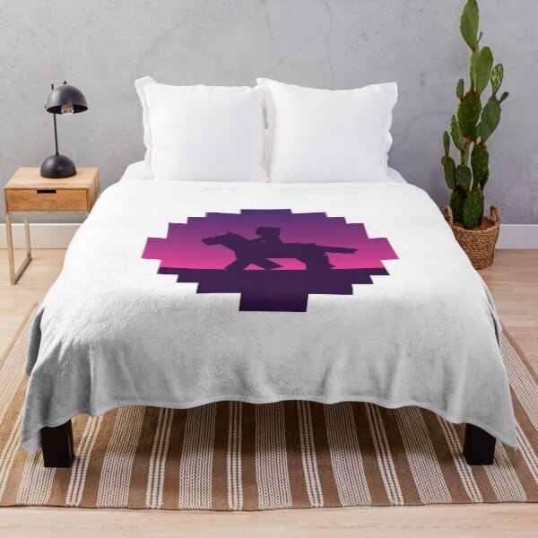 Item preview, Pink Minecraft Sunset with Horse designed and sold by FalconArt.