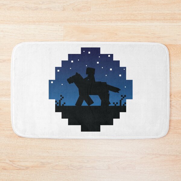 Item preview, Starry Minecraft Sunset with Horse designed and sold by FalconArt.