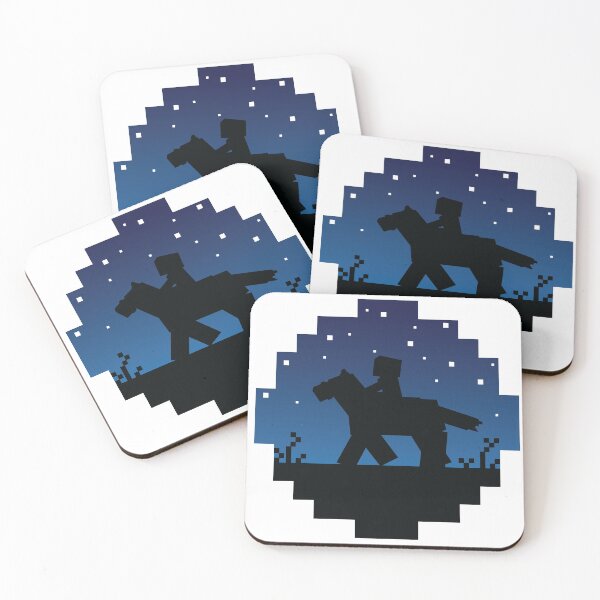 Item preview, Starry Minecraft Sunset with Horse designed and sold by FalconArt.