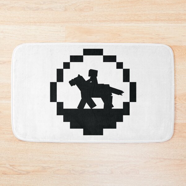 Item preview, Silhouette Minecraft Sunset with Horse designed and sold by FalconArt.