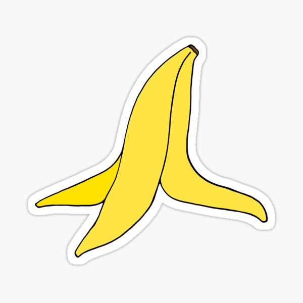 Banana Peel Slip Sticker