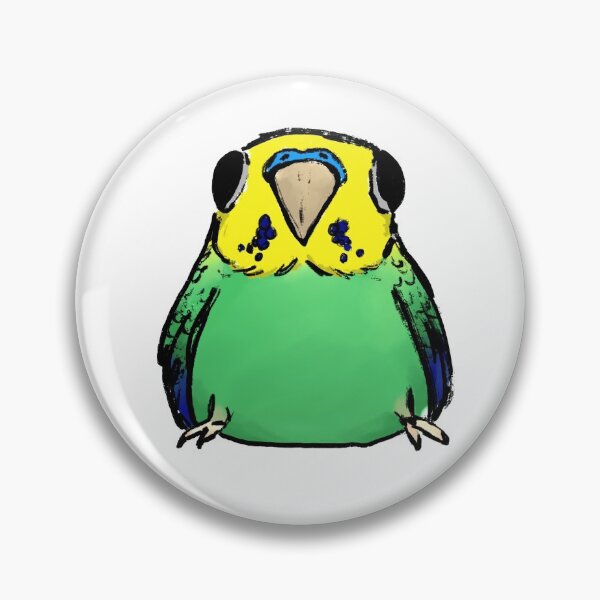 Artikelvorschau, Chunky Budgie Green entworfen und verkauft von TheSaltedSlug.