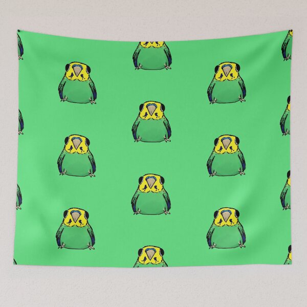 Aperçu de l'œuvre Chunky Budgie Green créée et vendue par TheSaltedSlug.