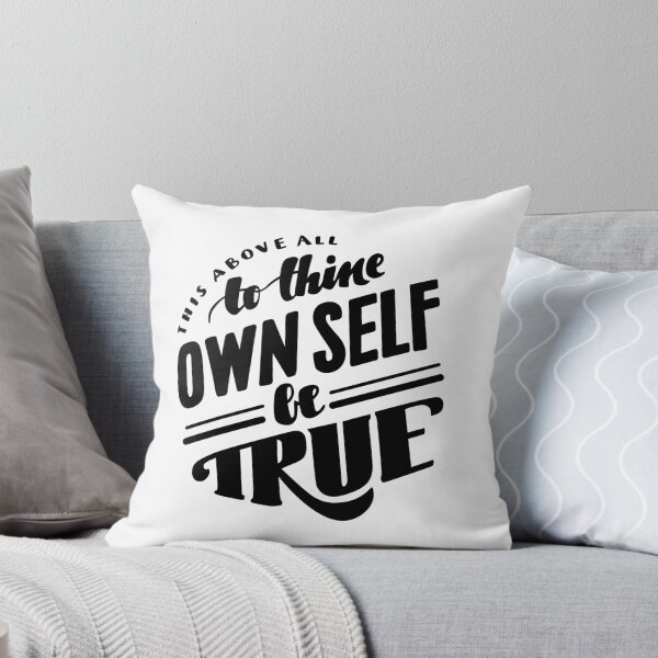 Item preview, To Thine Own Self Be True - Black designed and sold by TheCurioTable.