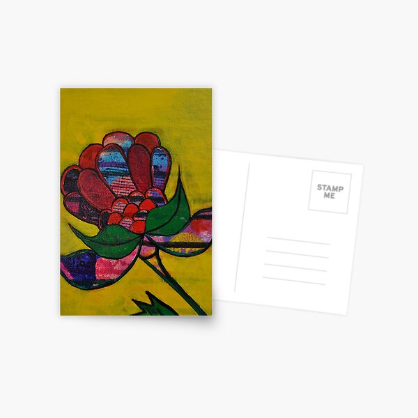 Jacobean Florals Postcard