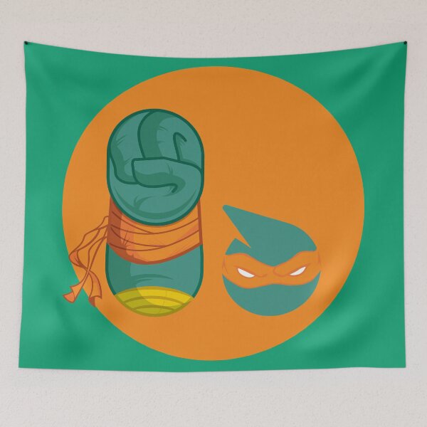 Item preview, MICHELANGELO orange turtle designed and sold by LuksTEESred.