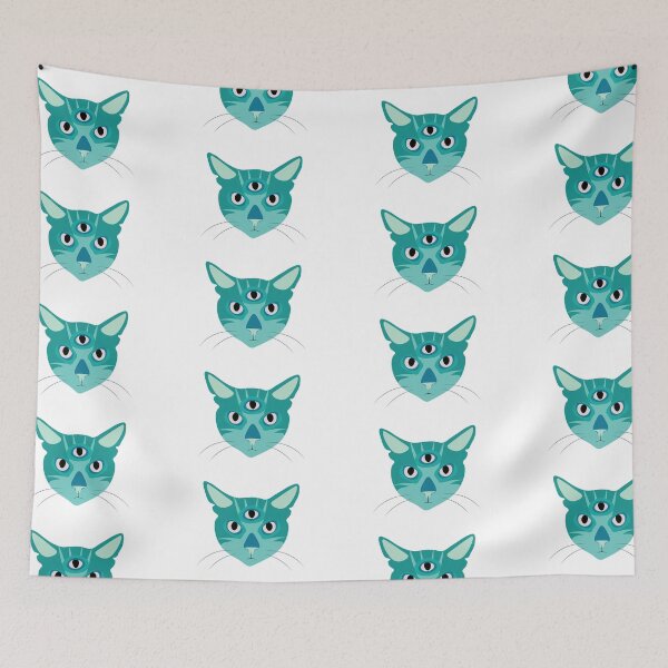 Item preview, Blue Kitty  designed and sold by FarOutGraphics.