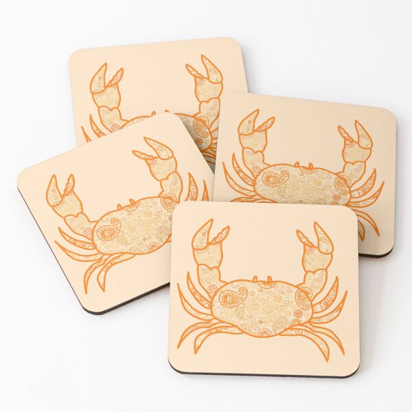 Item preview, Orange Paisley Crab   designed and sold by Emily Boynton.