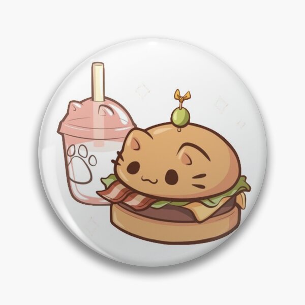 Item preview, Hamburger and milkshake food illustration designed and sold by crystalguo.