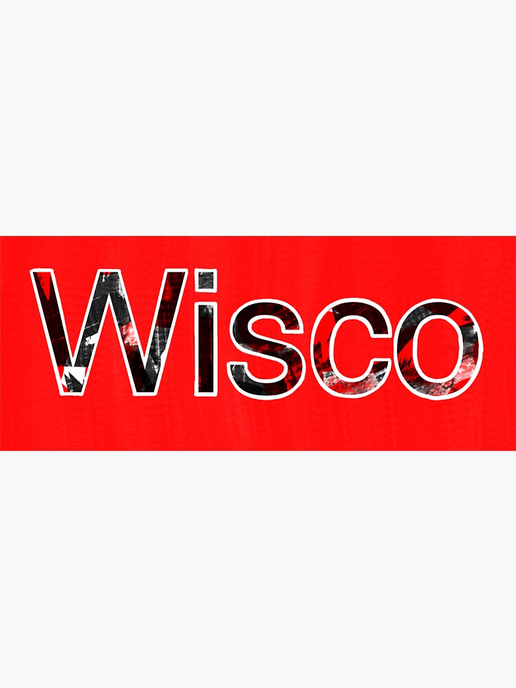 Wisco Logo Design Sticker For Sale By Gabiconidi Redbubble