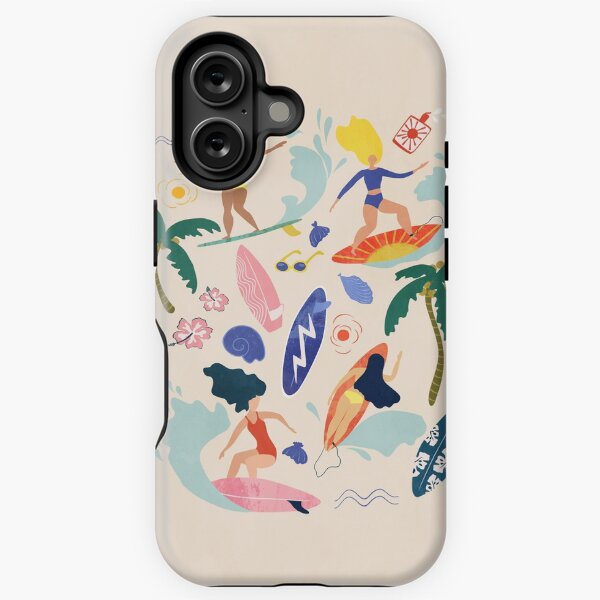 Surfing Girl iPhone Tough Case