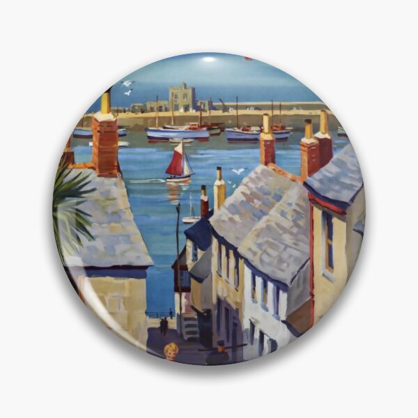Item preview, Railway Poster Penzance designed and sold by stickart-marek.