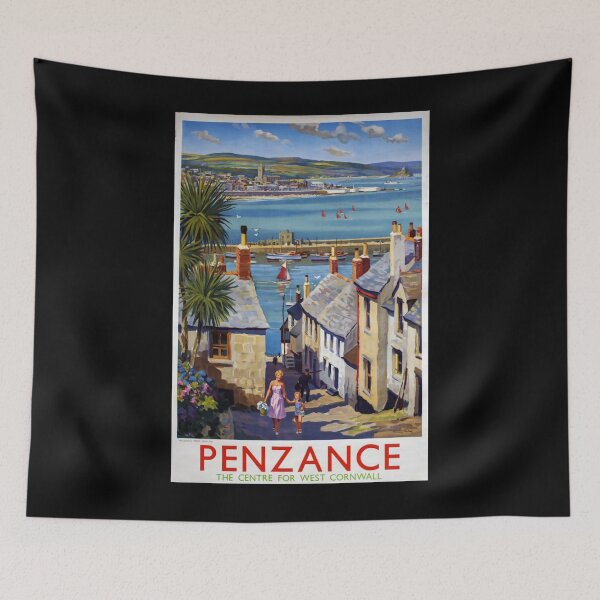 Item preview, Railway Poster Penzance designed and sold by stickart-marek.