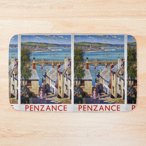 Item preview, Railway Poster Penzance designed and sold by stickart-marek.