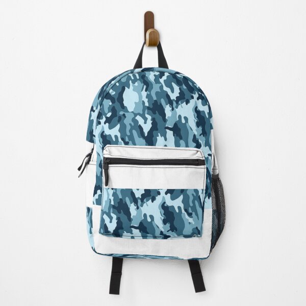 Item preview, Blue Camo Face Mask, Camo Backpack designed and sold by TwistedTeeCo.