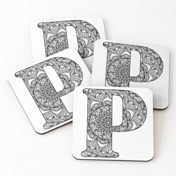 Item preview, Mandala Letter P designed and sold by lizashev.