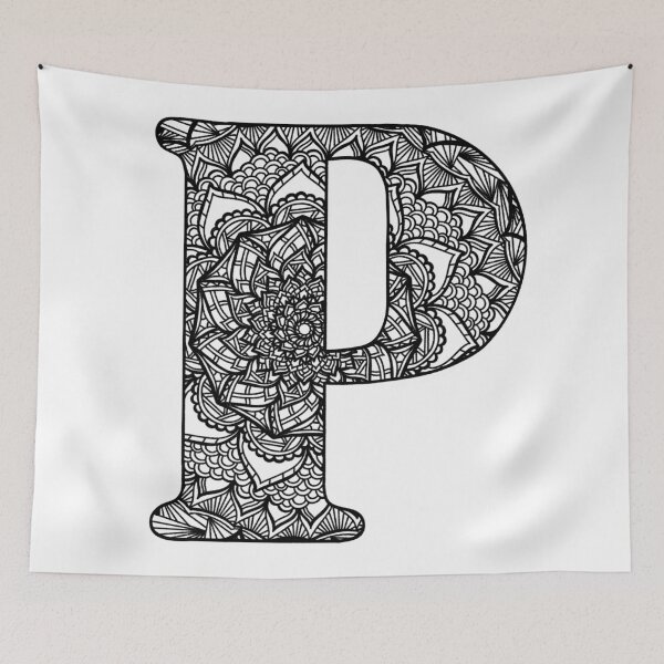 Item preview, Mandala Letter P designed and sold by lizashev.