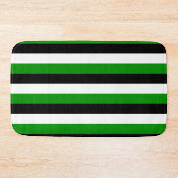 Item preview, Black, White, and Green Stripes designed and sold by FiveRedBats.